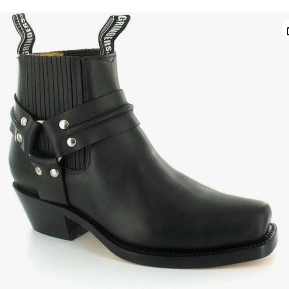 Grinders Renegade Lo Men’s all Leather Cowboy Boots, Size 10